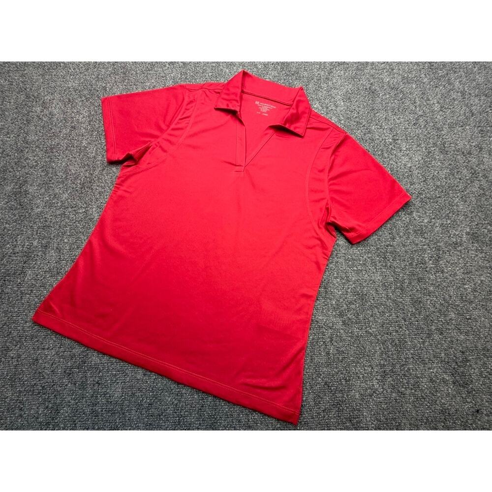 Harriton Red Performance T-Shirt Ladies S-P Moisture Wicking
